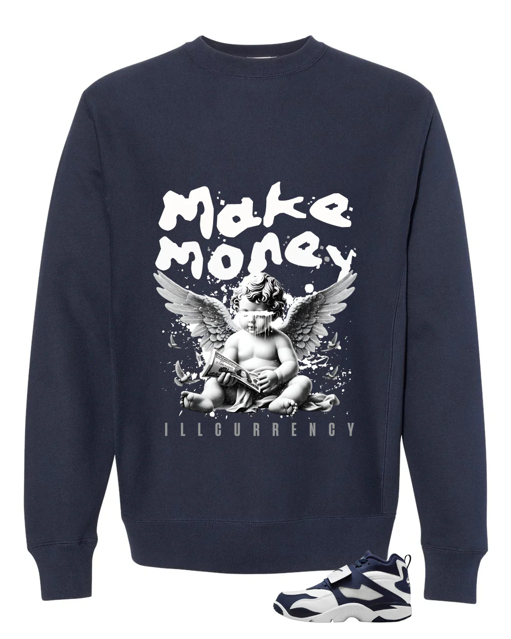 Nike Air Diamond Turf Cowboys Matching T-Shirt, Sweatshirts & Hoodies Navy Blue T-Shirt (Make Money)| illcurrency - Image 4