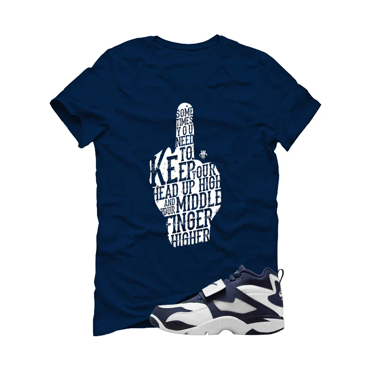 Nike Air Diamond Turf Cowboys Matching T-Shirt, Sweatshirts & Hoodies Navy Blue T-Shirt (Middle Finger)| illcurrency - Image 2