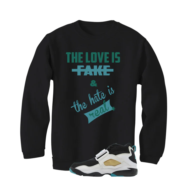 Nike Air Diamond Turf Emerald Black T-Shirt (Love Is Fake)| illcurrency - Image 4