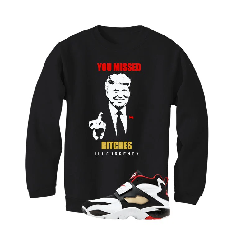 Nike Air Diamond Turf Falcons Black T-Shirt (Trump you missed)| illcurrency - Image 4