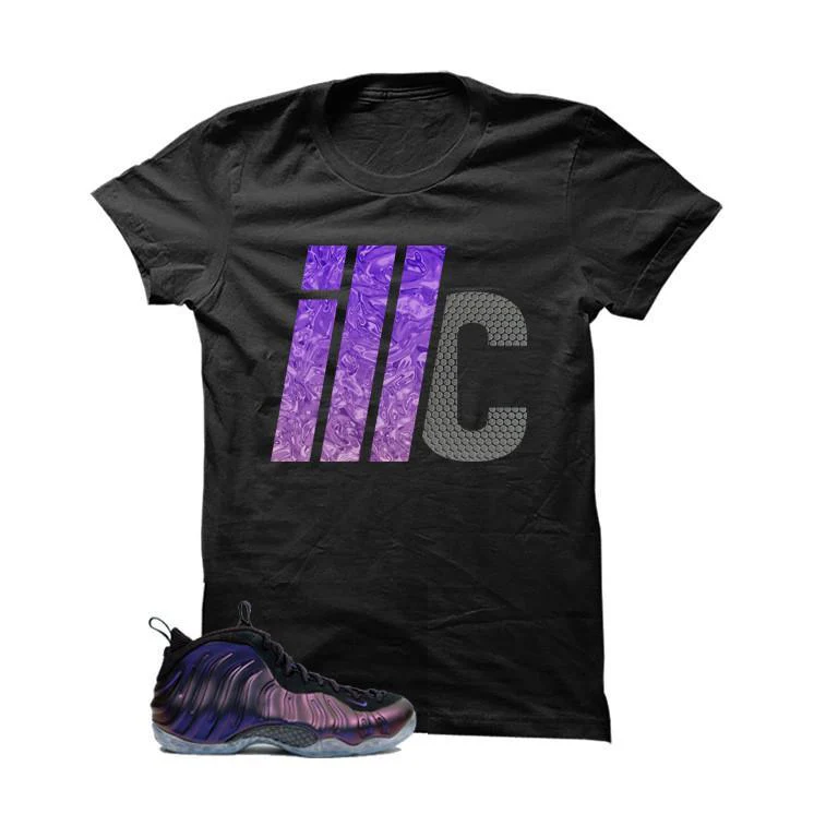 Nike Air Foamposite One “Eggplant” | illcurrency Black T-Shirt (Icon) - Image 2