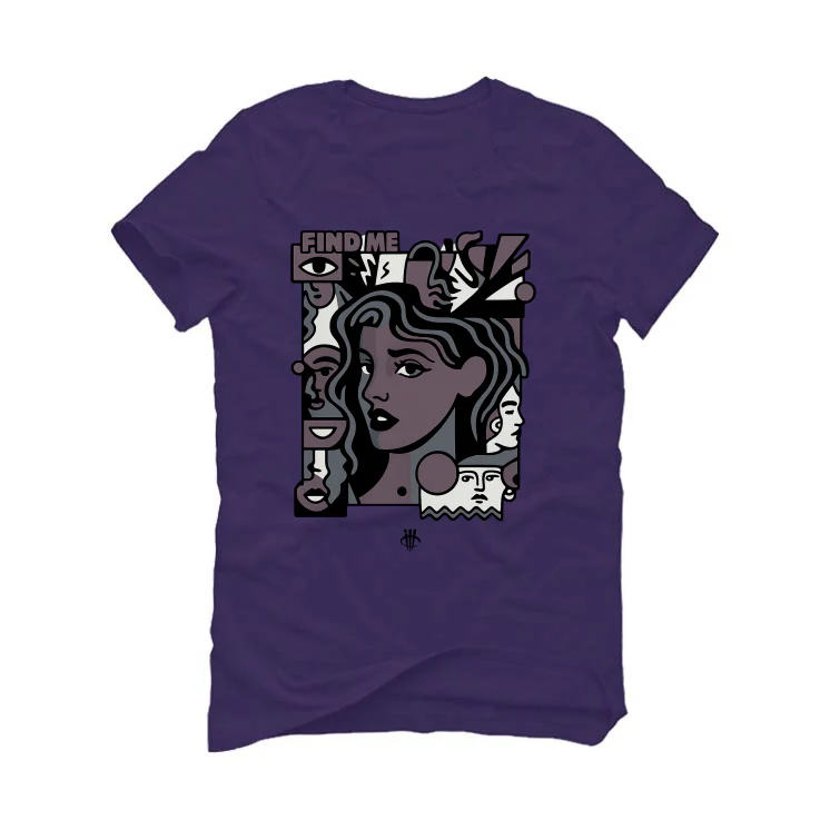 Nike Air Foamposite One Eggplant Matching T-Shirt, Sweatshirts, & Hoodies Purple T-Shirt (Find Me)| illcurrency - Image 2