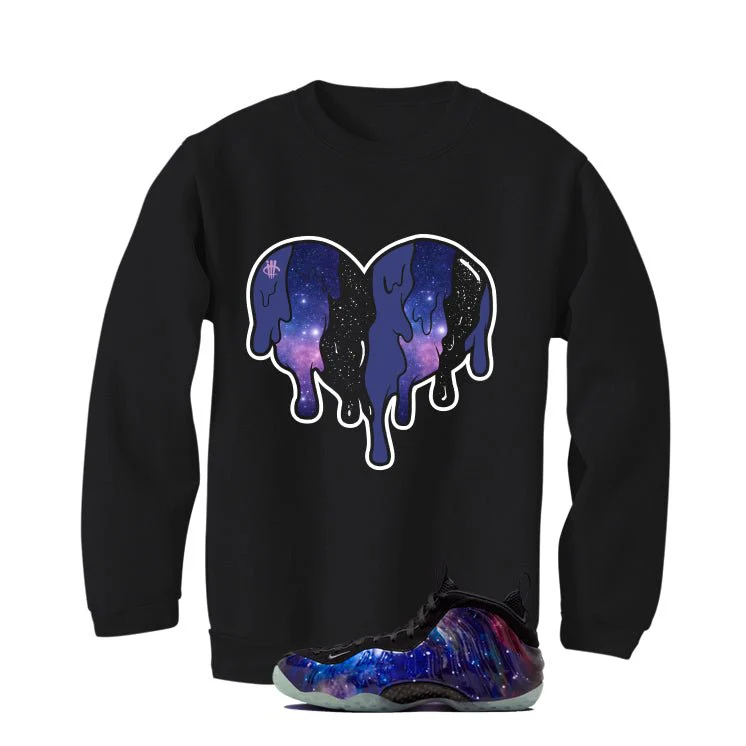 Nike Air Foamposite One Galaxy Black T-Shirt (Heart)| illcurrency - Image 4