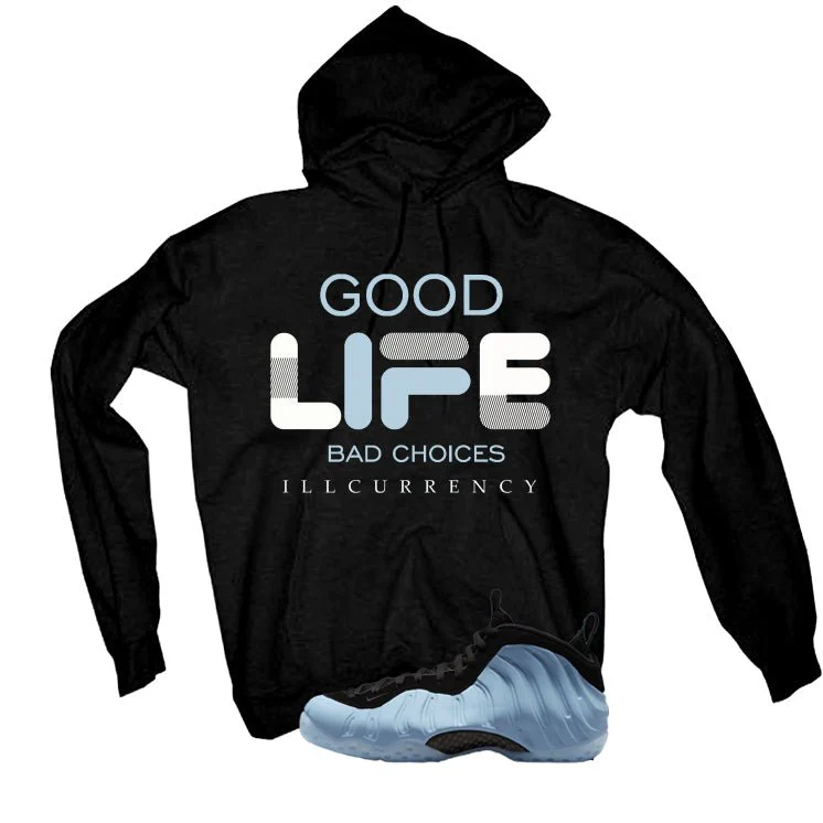 Nike Air Foamposite One Psychic Blue Black T-Shirt (Bad Choices)| illcurrency - Image 3
