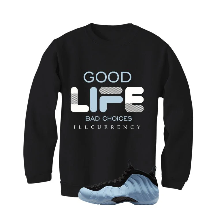 Nike Air Foamposite One Psychic Blue Black T-Shirt (Bad Choices)| illcurrency - Image 4