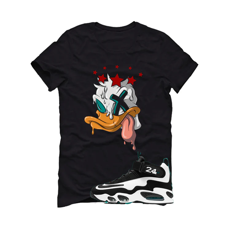 Nike Air Griffey Max 1 Freshwater Matching T-Shirt, Sweatshirts, & Hoodies Black T-Shirt (Ducked Up)| illcurrency - Image 2