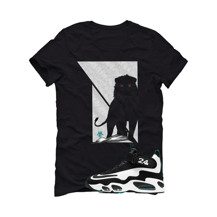 Nike Air Griffey Max 1 Freshwater Matching T-Shirt, Sweatshirts, & Hoodies Black T-Shirt (Lion)| illcurrency - Image 2