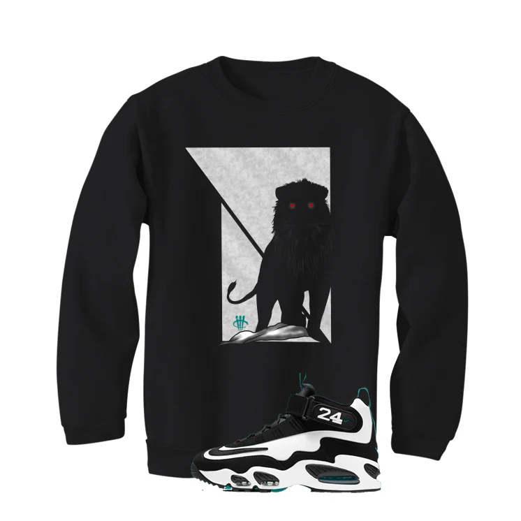 Nike Air Griffey Max 1 Freshwater Matching T-Shirt, Sweatshirts, & Hoodies Black T-Shirt (Lion)| illcurrency - Image 4