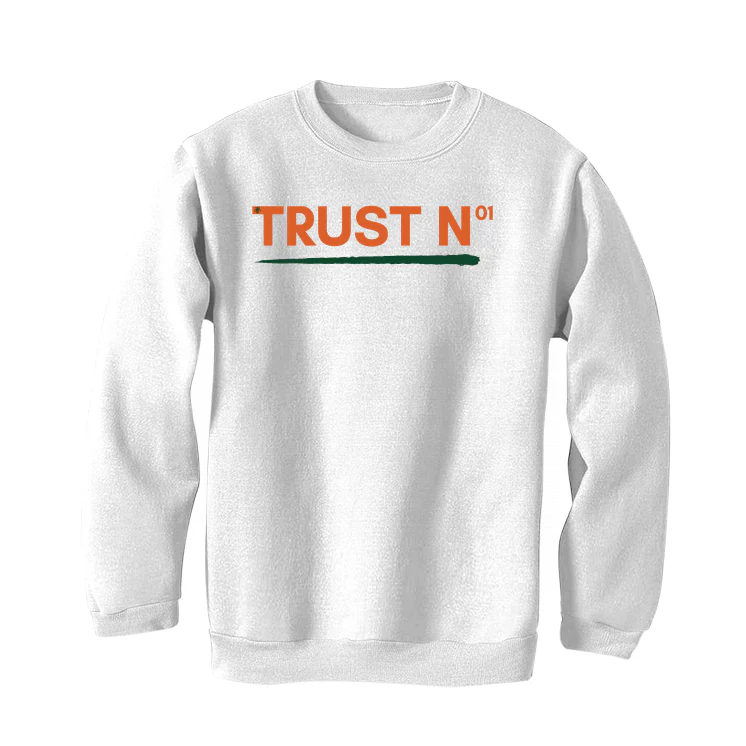 Nike Air Griffey Max 1 “Miami Hurricanes” | illcurrency White T-Shirt (TRUST NO ONE) - Image 4