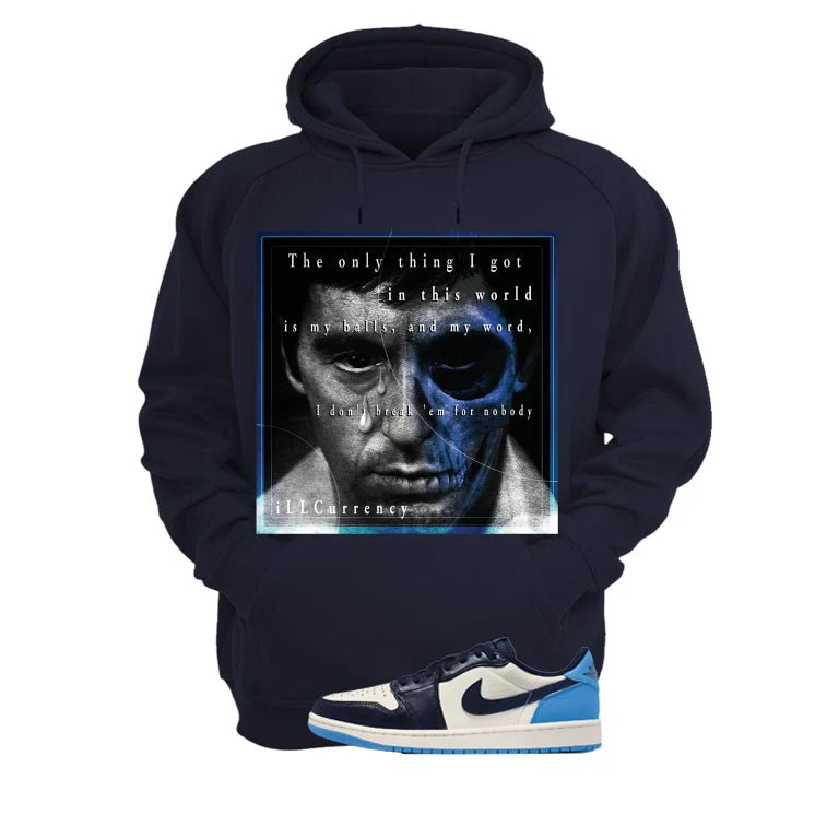 Nike Air Jordan 1 Low OG Obsidian Navy Blue T-Shirt (Pacino)| illcurrency - Image 3
