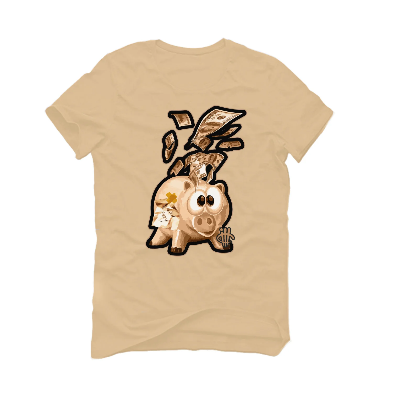 Nike Air Max 90 Futura| ILLCURRENCY Tan T-Shirt (SNEAKER MONEY) - Image 2