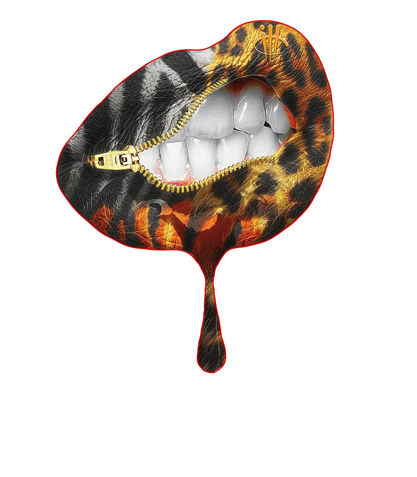 Nike Air Max 90 Safari Print Black T-Shirt (LIPS UNSEALED)