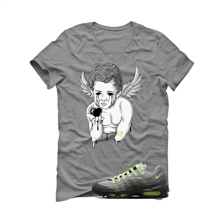 Nike Air Max 95 Neon Matching T-Shirt, Sweatshirts, & Hoodies Grey T-Shirt (Dark Angel)| illcurrency - Image 2
