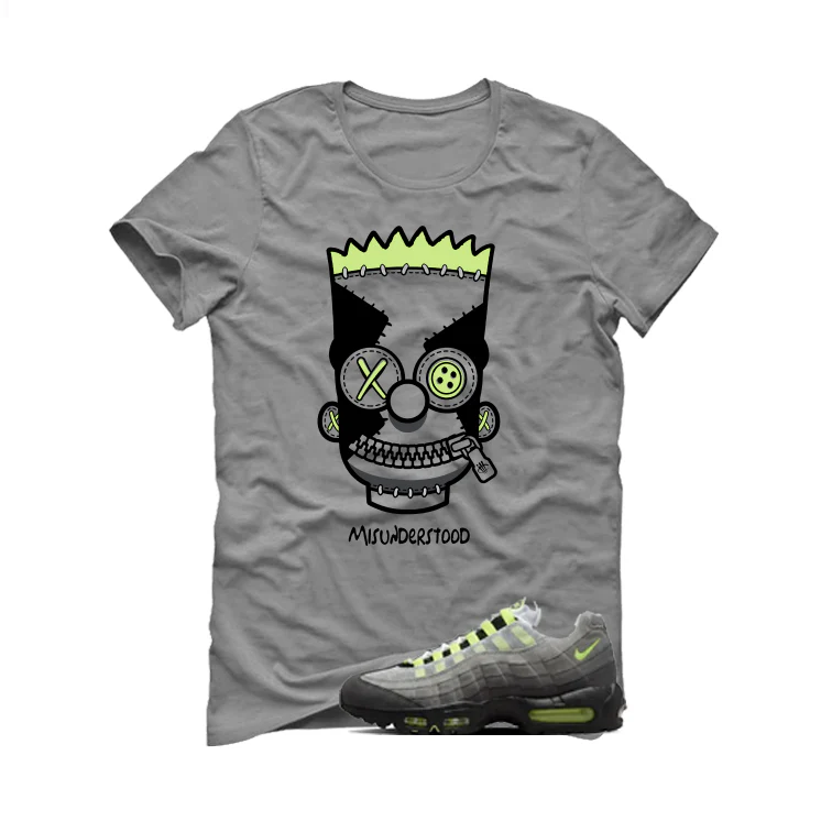 Nike Air Max 95 Neon Matching T-Shirt, Sweatshirts, & Hoodies Grey T-Shirt (Misunderstood)| illcurrency - Image 2