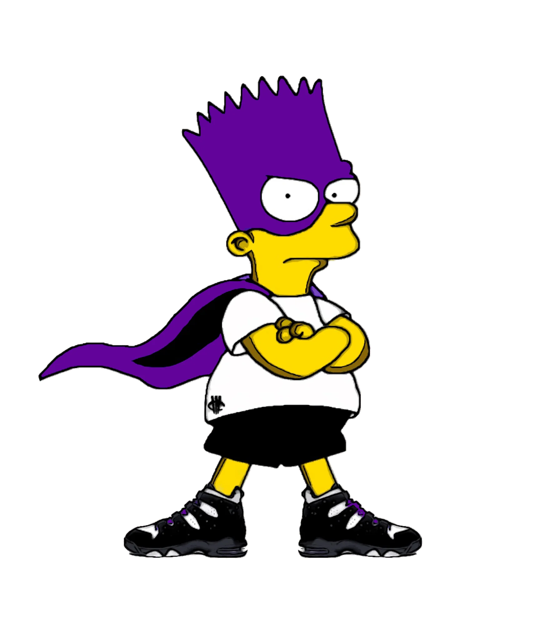 Nike Air Max CB 94 OG Pure Purple - Black T-Shirt (Bat Simpson)
