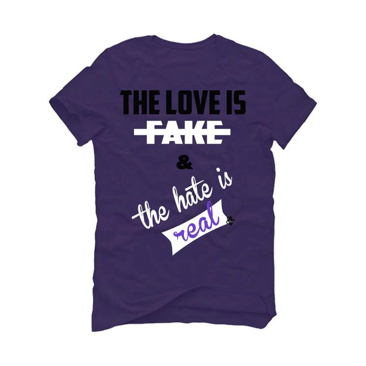Nike Air Max CB 94 OG Pure Purple - Purple T-Shirt (Love is Fake) - Image 2