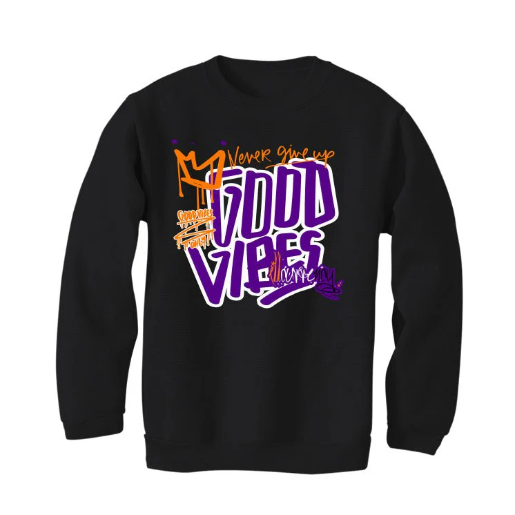 Nike Air Max Plus OG Voltage Purple | illcurrency Black T-Shirt (Good Vibes) - Image 4