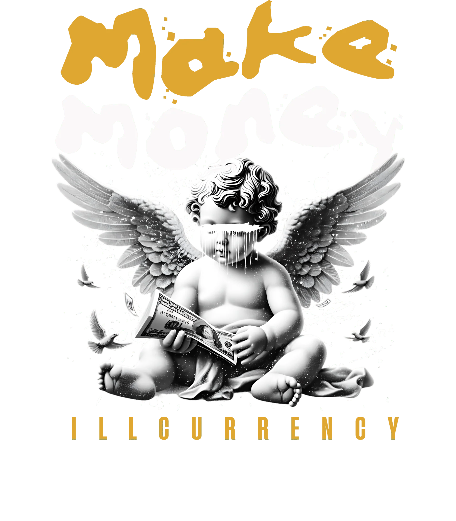 Nike Dunk High Wu-Tang Black T-Shirt (Make Money)| illcurrency