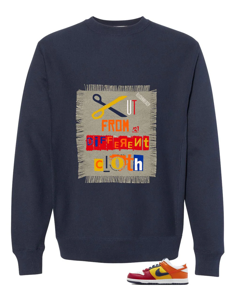 Nike Dunk Low CO.JP What The Navy Blue T-Shirt (Cut from a different cloth)| illcurrency - Image 4
