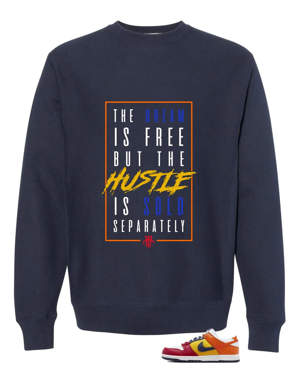 Nike Dunk Low CO.JP What The Navy Blue T-Shirt (Dream is Free)| illcurrency - Image 4