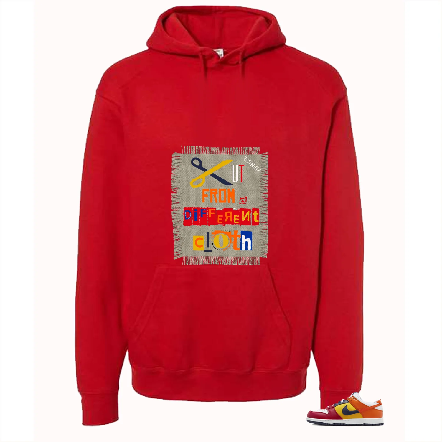 Nike Dunk Low CO.JP What The Red T-Shirt (Cut from a different cloth)| illcurrency - Image 3