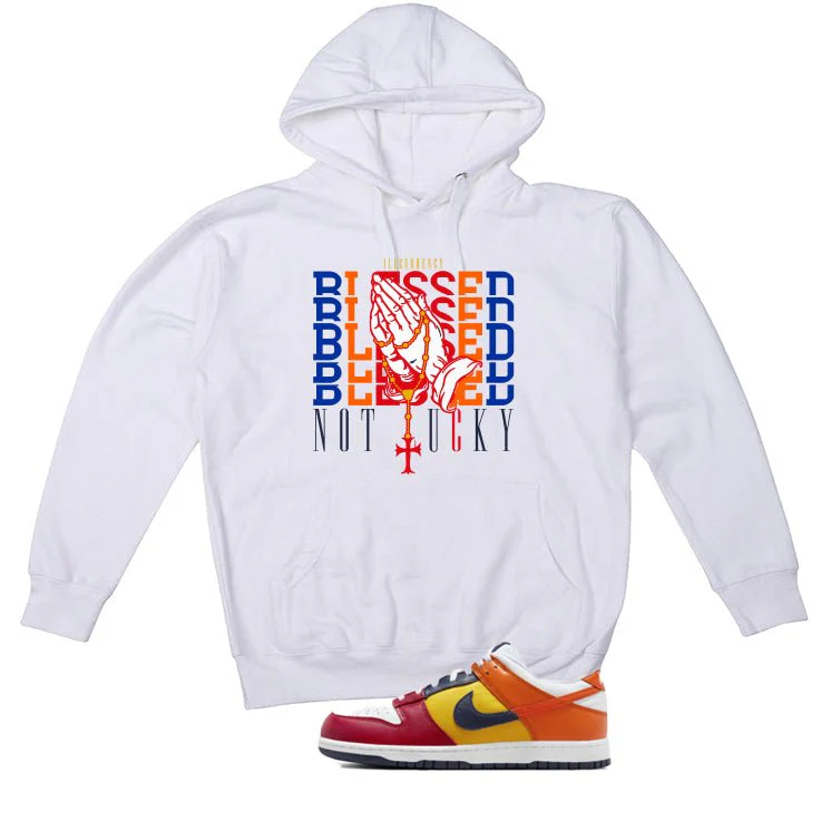 Nike Dunk Low CO.JP What The White T-Shirt (Blessed not lucky)| illcurrency - Image 3