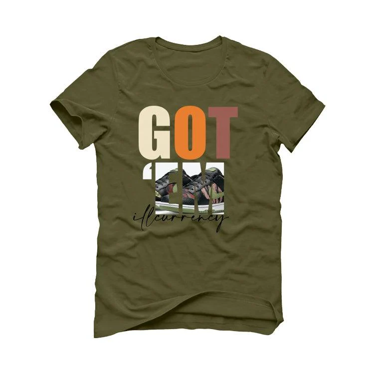 Nike Dunk Low ‘Crazy Camo’ Multi Camo Military Green T-Shirt (Got Em) - Image 2