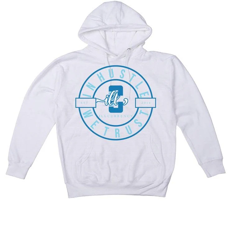 Nike Dunk Low "Dark Marina Blue" White T-Shirt (In Hustle We Trust) - Image 3