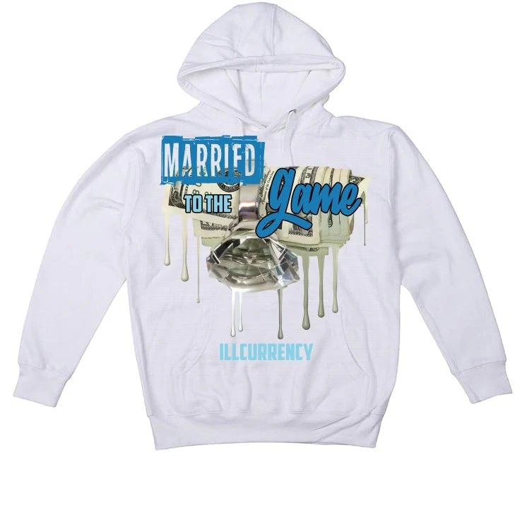 Nike Dunk Low "Dark Marina Blue" White T-Shirt (Married to the Game) - Image 3