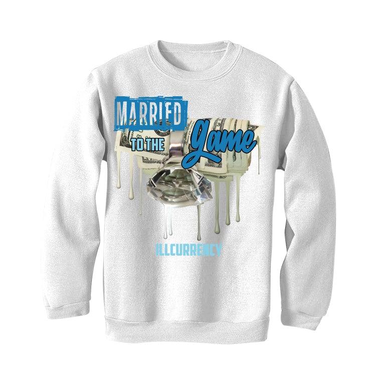 Nike Dunk Low "Dark Marina Blue" White T-Shirt (Married to the Game) - Image 4
