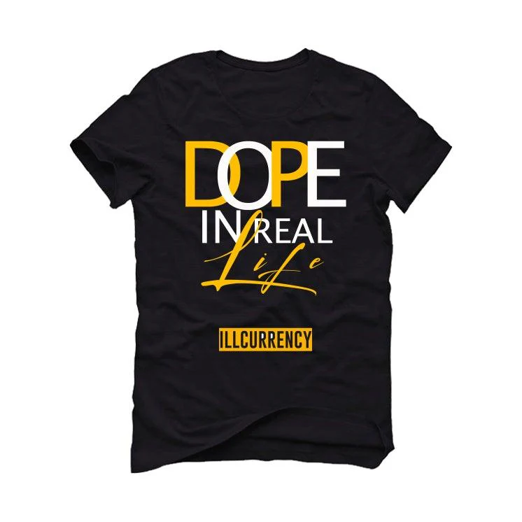 Nike dunk low "goldenrod" Black T-Shirt (DOPE) - Image 2