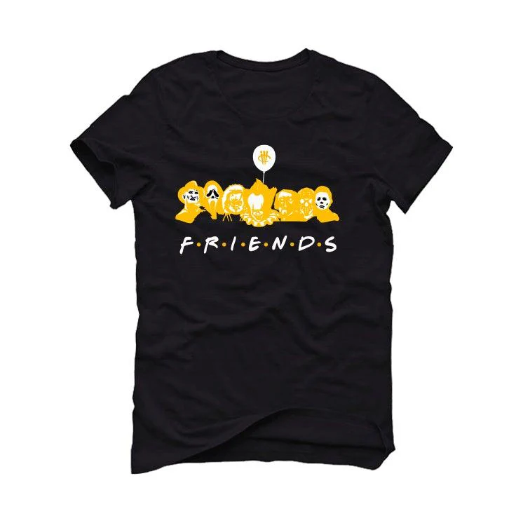 Nike dunk low "goldenrod" Black T-Shirt (Friends) - Image 2