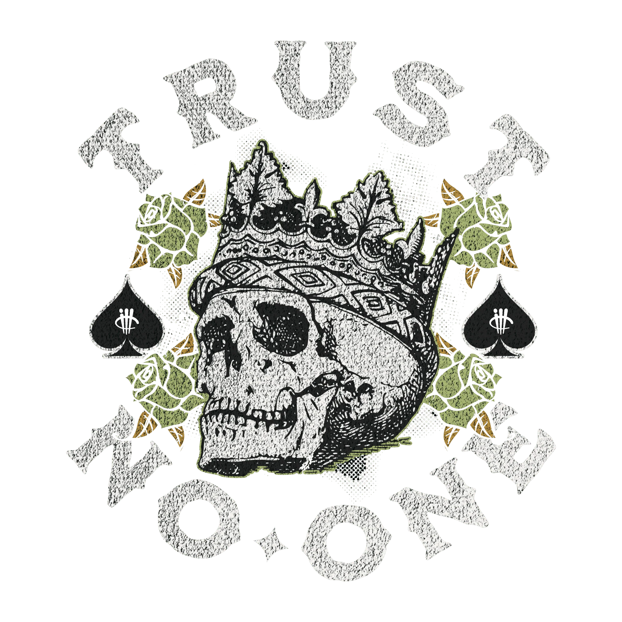 Nike Dunk Low Halloween Skull Black T-Shirt (TRUST NO ONE)| illcurrency