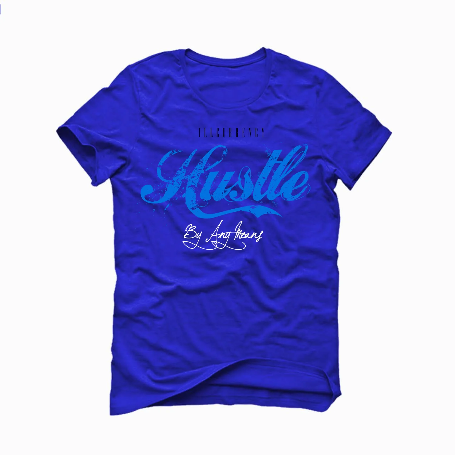 Nike Dunk Low “Jackie Robinson” Royal Blue T-Shirt (Hustle By Any Means) - Image 2