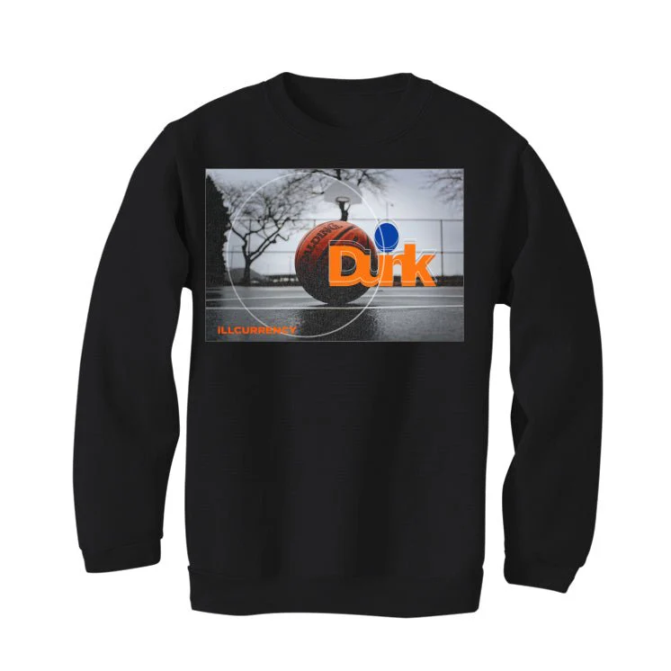 Nike Dunk Low "Knicks" | ILLCURRENCY Black T-Shirt (DUNK BALL) - Image 4
