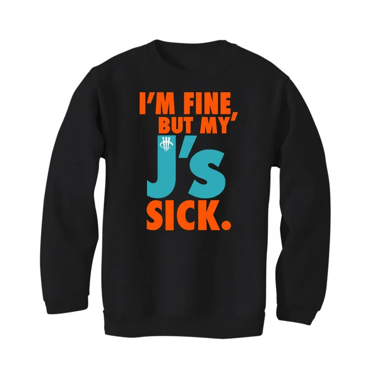 Nike Dunk Low “Miami Dolphins” | illcurrency Black T-Shirt (j's are sick) - Image 4