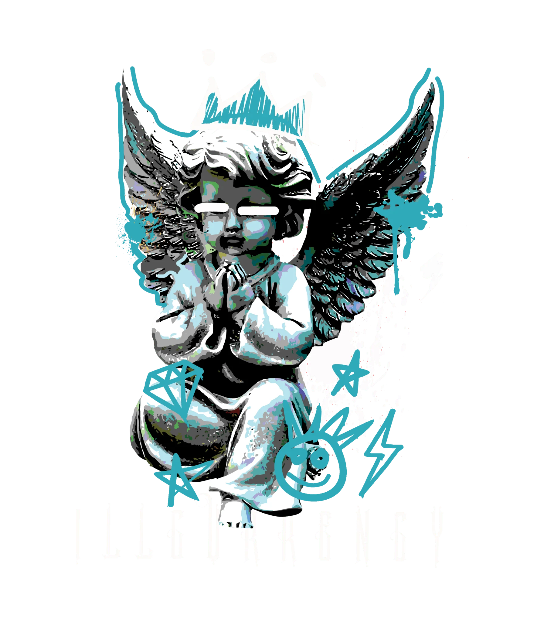 Nike Dunk Low “Miami Dolphins” | illcurrency Orange T-Shirt (Graffiti Angel)