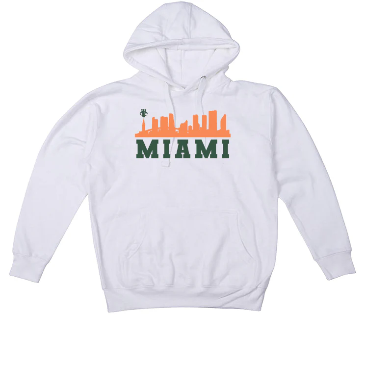 Nike Dunk Low “Miami Hurricanes” White T-Shirt (Miami) - Image 3
