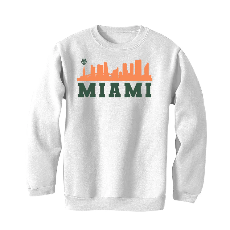 Nike Dunk Low “Miami Hurricanes” White T-Shirt (Miami) - Image 4