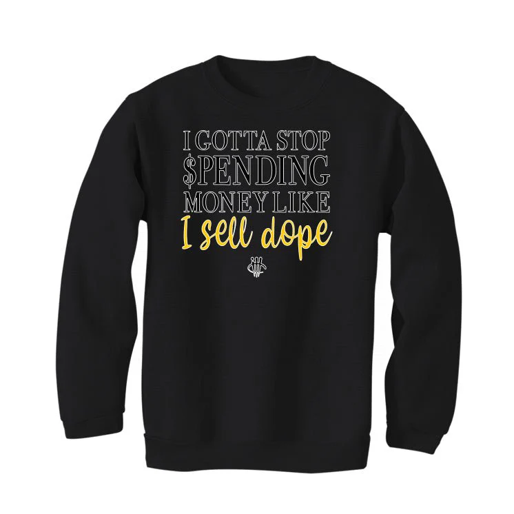 Nike Dunk Low “Michigan” | illcurrency Black T-Shirt (Gotta Stop Spending Money) - Image 4