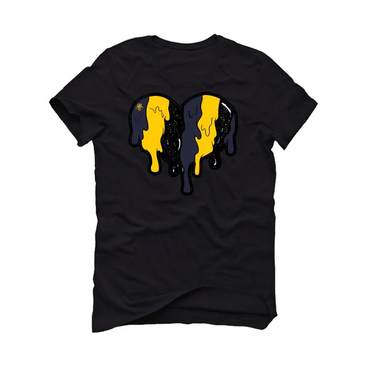 Nike Dunk Low “Michigan” | illcurrency Black T-Shirt (Heart) - Image 2