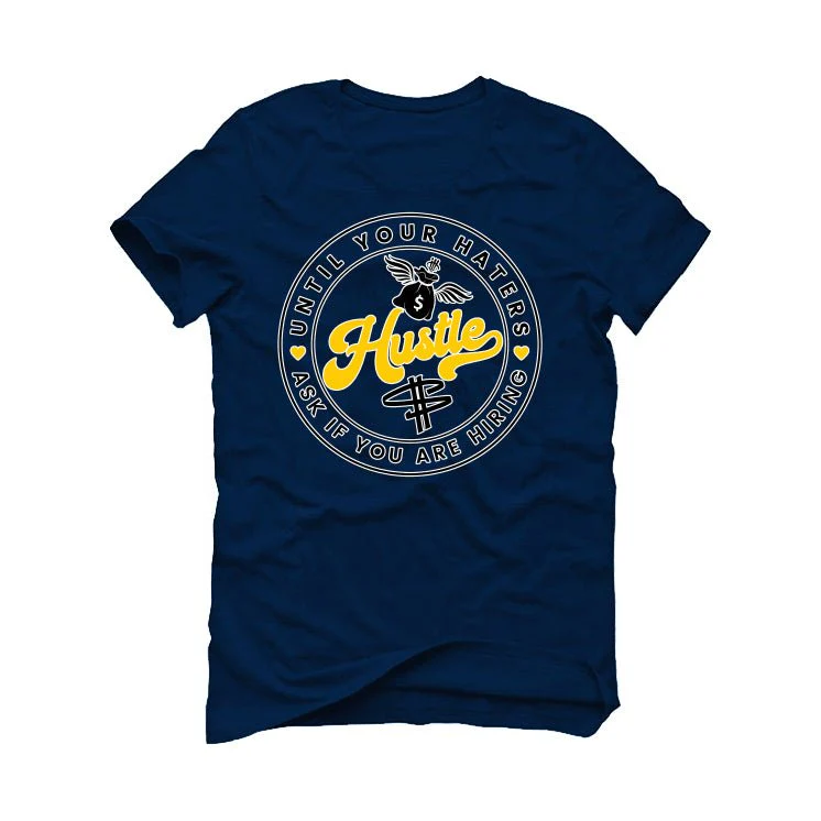 Nike Dunk Low “Michigan” | illcurrency Navy Blue T-Shirt (Haters Catch Up) - Image 2