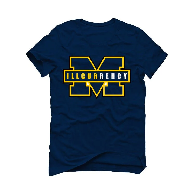 Nike Dunk Low “Michigan” | illcurrency Navy Blue T-Shirt (Michigan) - Image 2