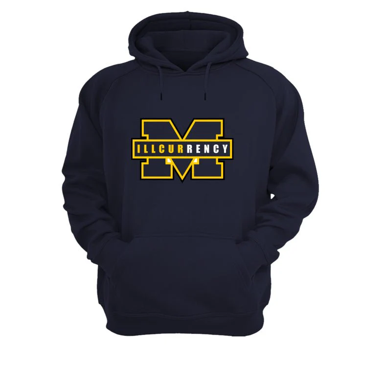 Nike Dunk Low “Michigan” | illcurrency Navy Blue T-Shirt (Michigan) - Image 3