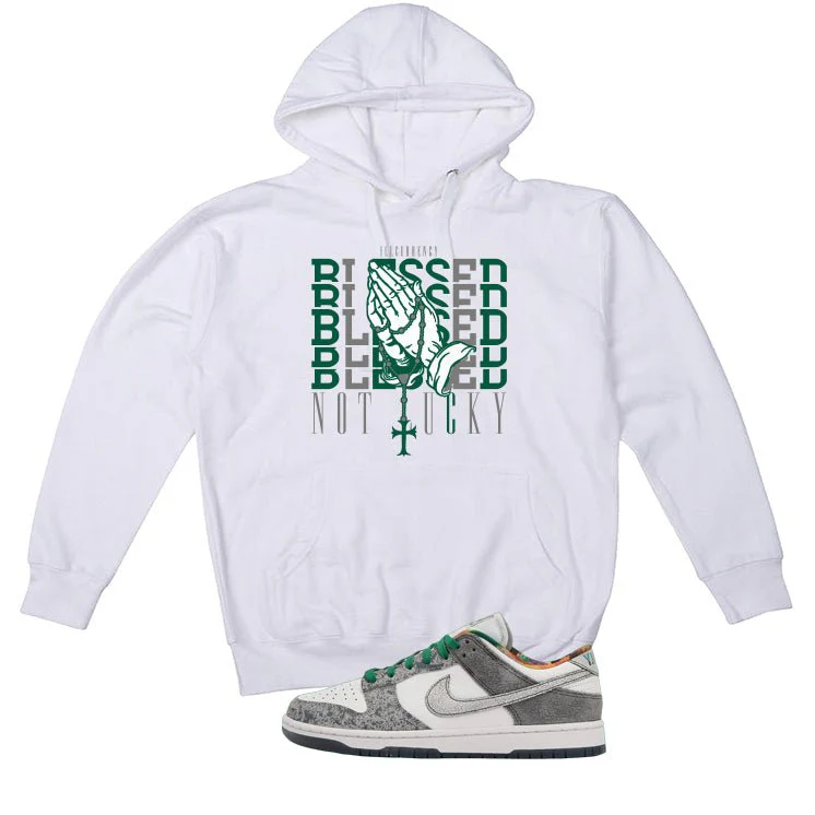 Nike Dunk Low Premium Philly White T-Shirt (Blessed not lucky)| illcurrency - Image 3