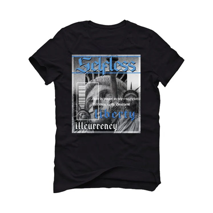 Nike Dunk Low Premium “Topography University Blue” Black T-Shirt (SELFLESS) - Image 2