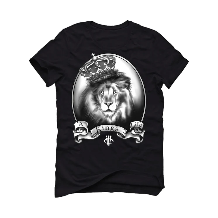 Nike Dunk Low Retro “Panda” Black T-Shirt (A Kings Life) - Image 2