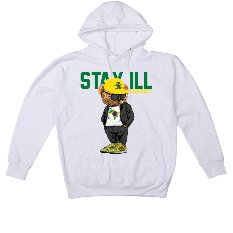Nike Dunk Low “Reverse Brazil” White T-Shirt (Stay ill Bear) - Image 3