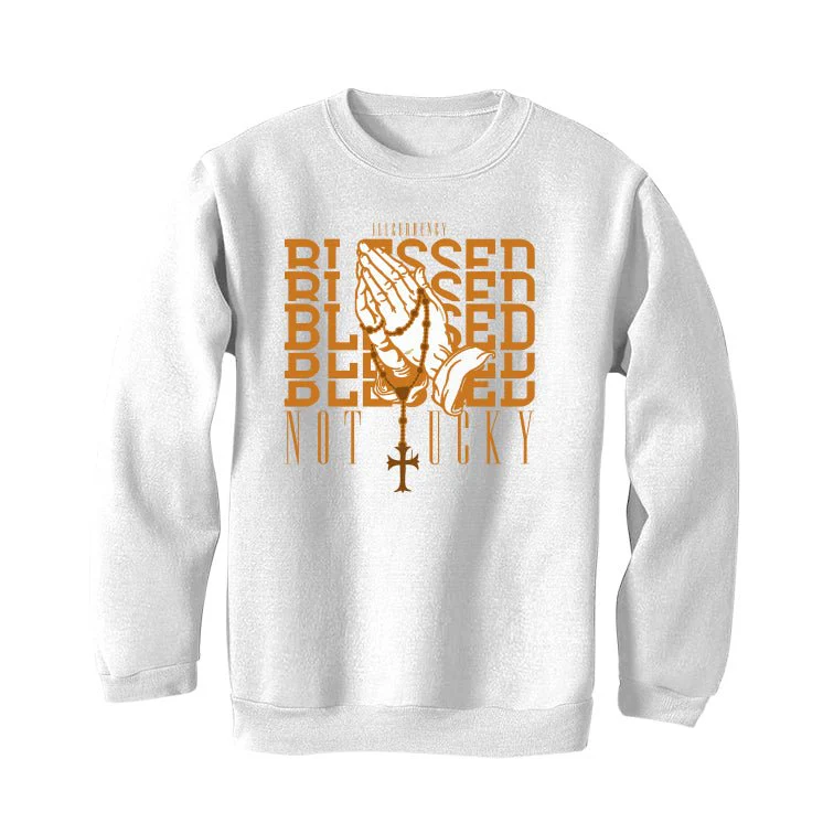 Nike Dunk Low "Reverse Curry" | Illcurrency White T-Shirt (Blessed not lucky) - Image 4