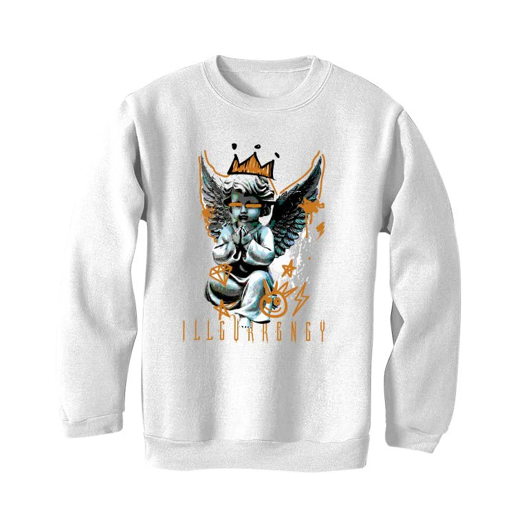Nike Dunk Low "Reverse Curry" | Illcurrency White T-Shirt (Graffiti Angel) - Image 4